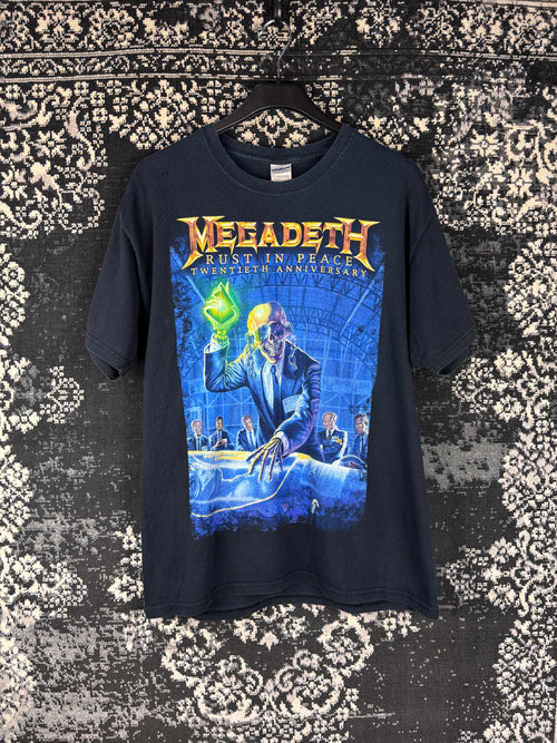 Megadeth "Rust In Peace" 20th Anniversary 1990–2010 Tour T-Shirt