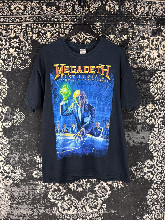 Megadeth "Rust In Peace" 20th Anniversary 1990–2010 Tour T-Shirt