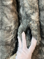 Nyberg Grey Faux Fur Coat