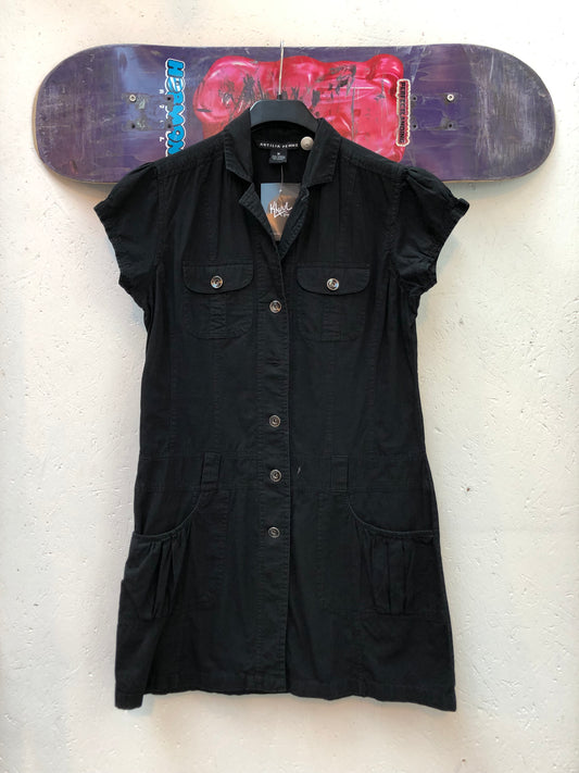 Black Button Down Shirt Dress