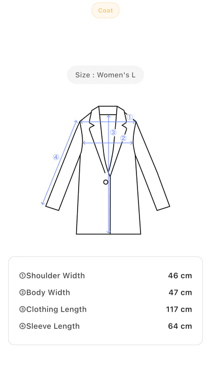 Beige Long Trench Coat Women’s L