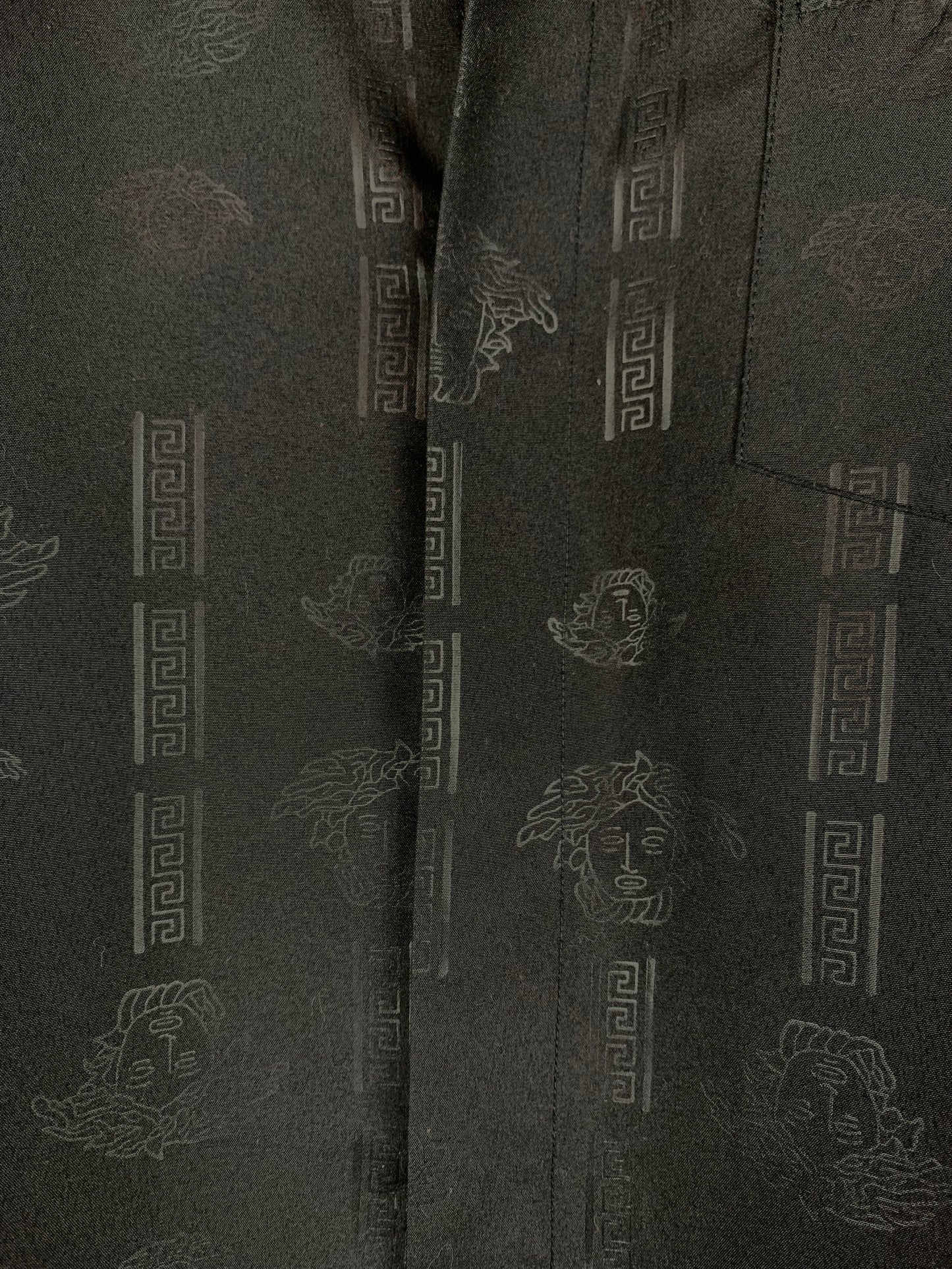 Vintage Versace Jeans Couture Black Button Up Shirt