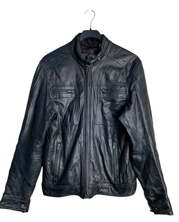 Calisyo Lambskin Leather Biker Jacket