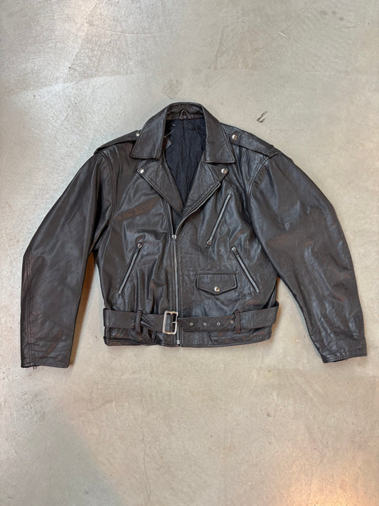 Vintage Italian Leather Biker Jacket