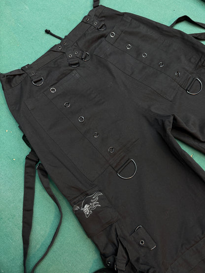 Vintage Tripp NYC Black Baggy Tech Cargo Pants
