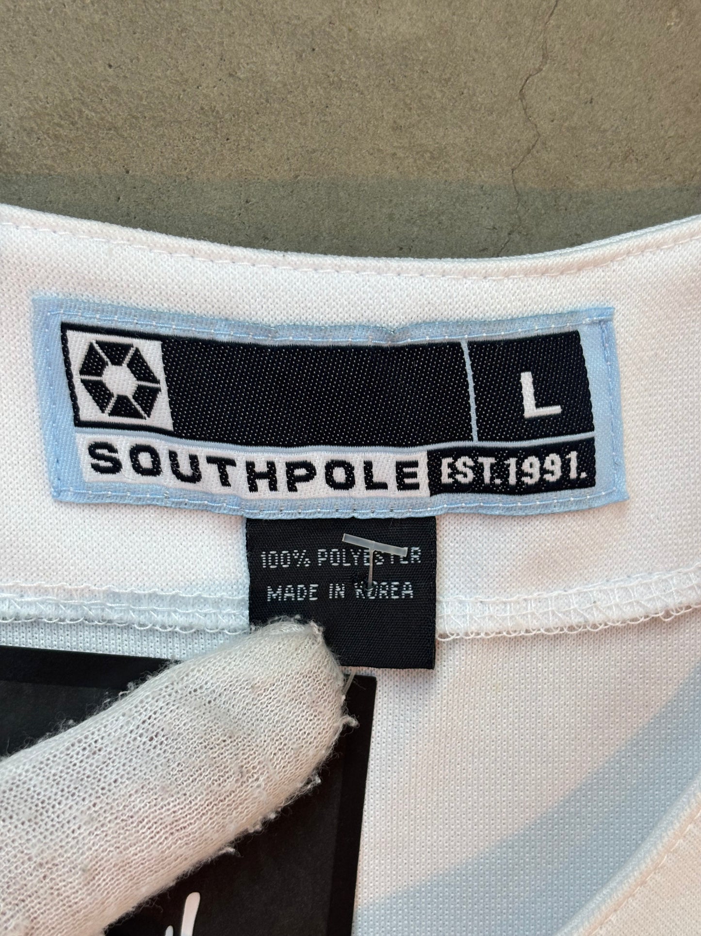 Southpole White Baseball Jersey