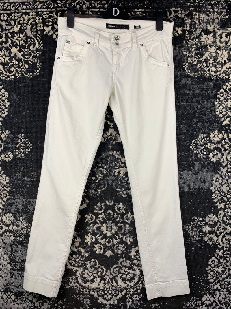 Women's Vintage Miss Sixty White Low Waist Jeans