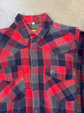Fjällräven Red Navy Plaid Flannel Shirt