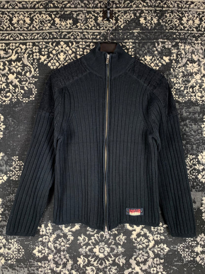 100/18 Esprit de Corp Vintage Y2K Black Ribbed Knit Sweater