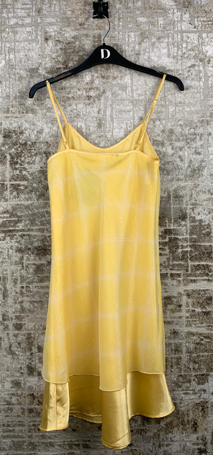 Giani Jeroti Womens Y2K Yellow Slip Dress
