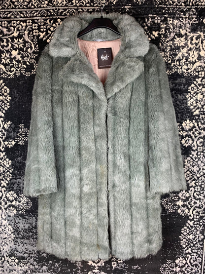Women’s Gray Faux Fur Winter Coat