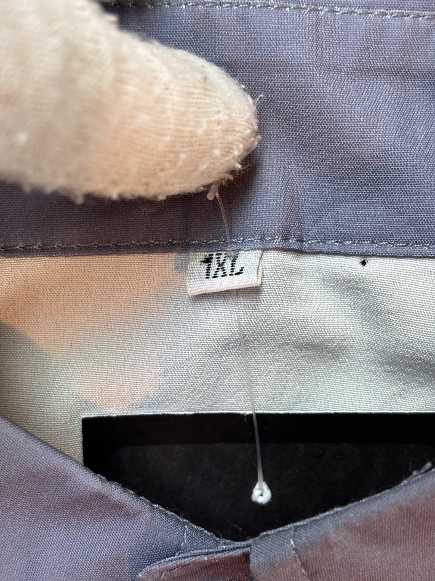 Vintage Blue Swirl Button-Up särk