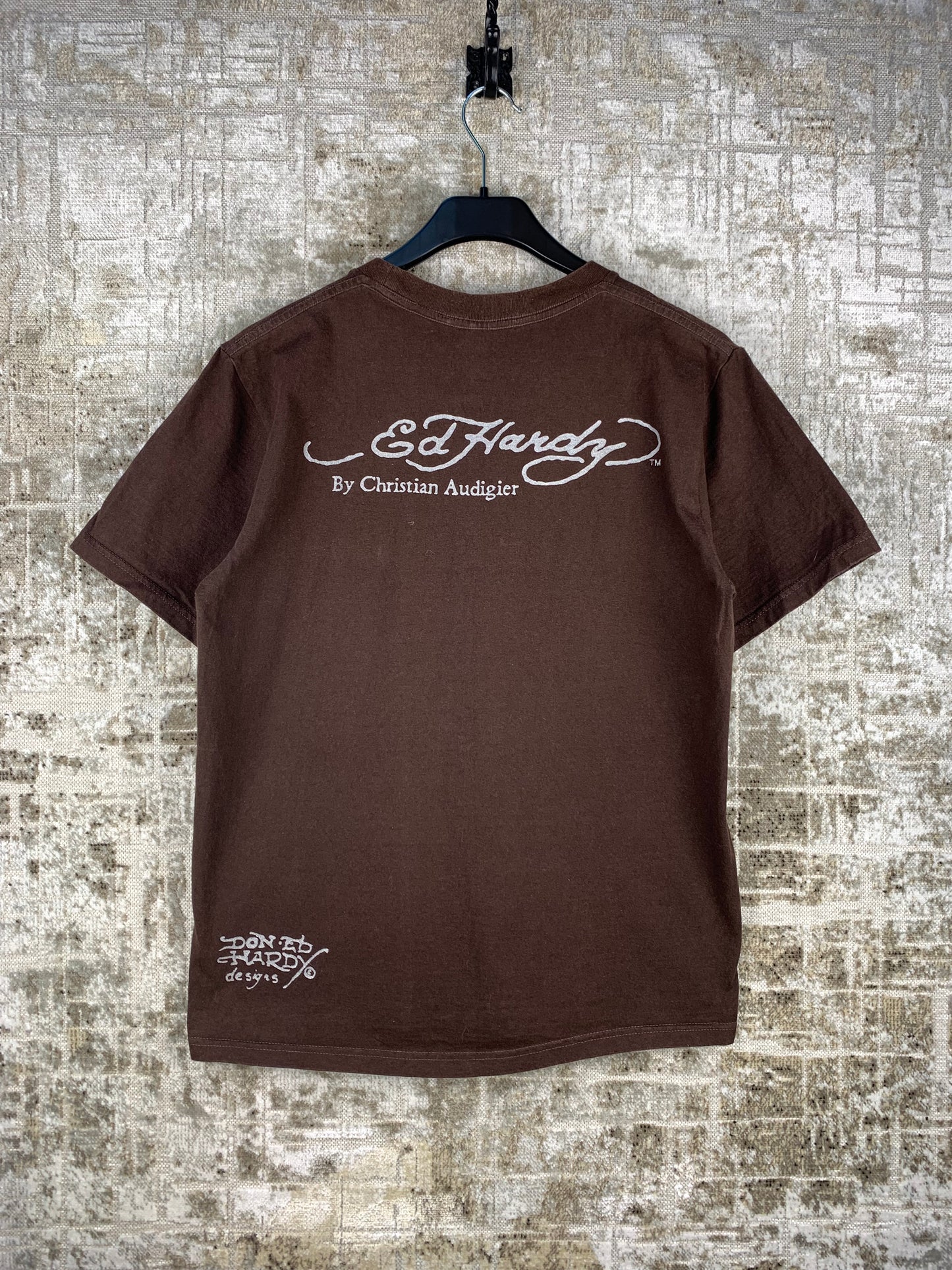 Unisex Ed Hardy Brown T-Shirt