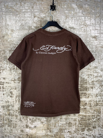 Unisex Ed Hardy Brown T-Shirt