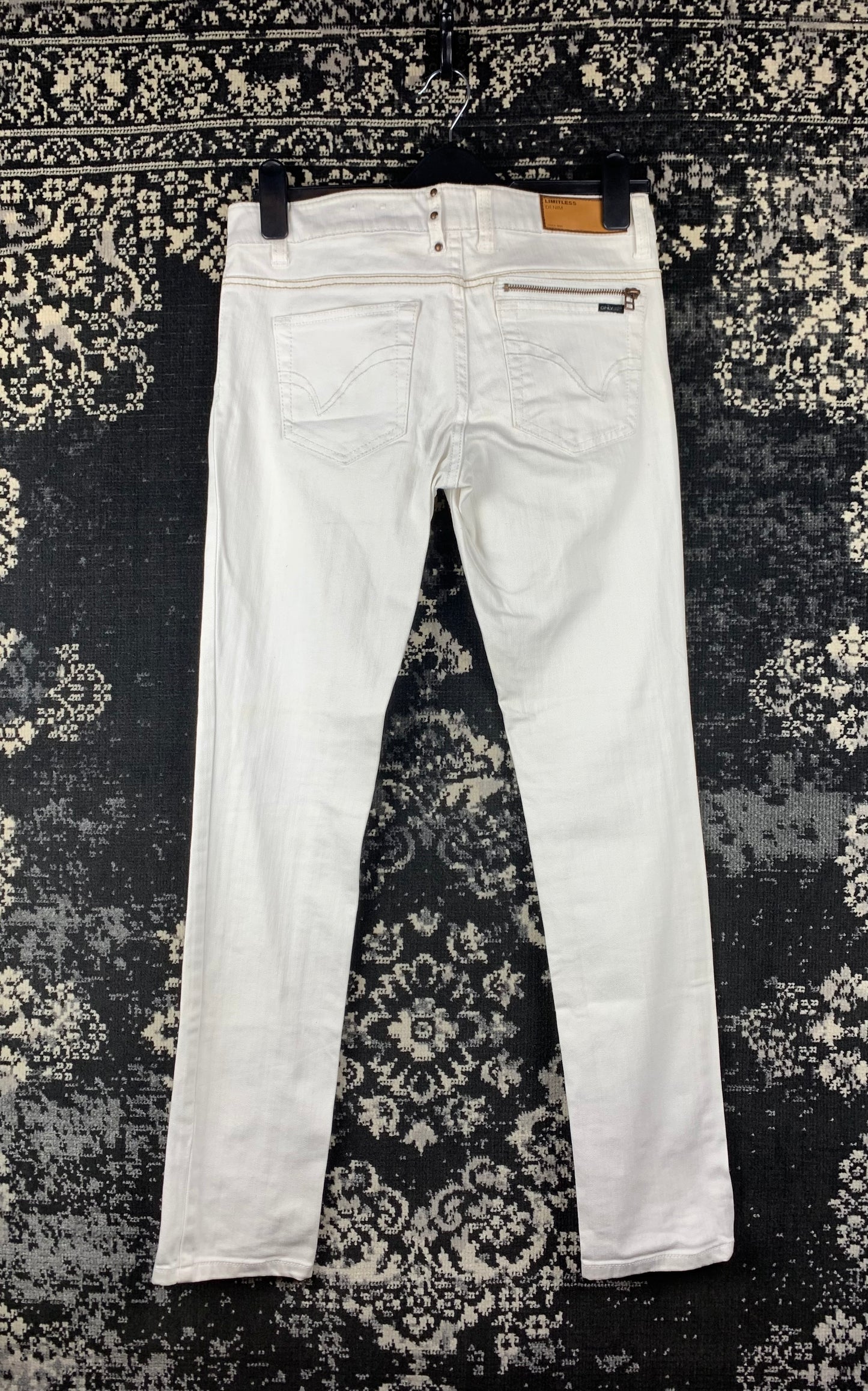 Women's ONLY White Low Waist Skinny Jeans