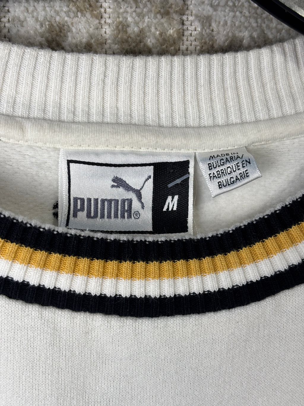 Puma King Striped Sleeve Crewneck Sweatshirt