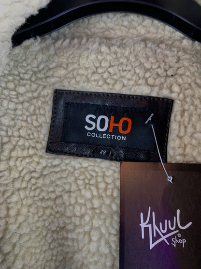 Mens Vintage Soho Collection Shearling Jacket