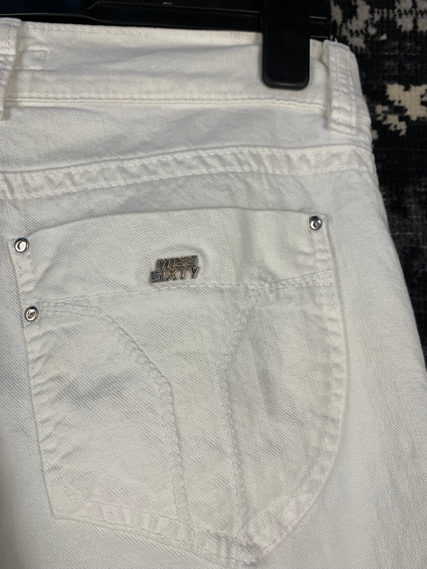 Women's Vintage Miss Sixty White Low Waist Jeans