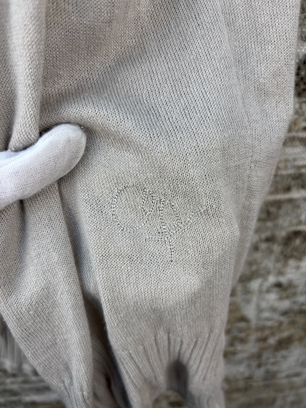 Womens Y2K Cop Copine Gray Knit Cardigan