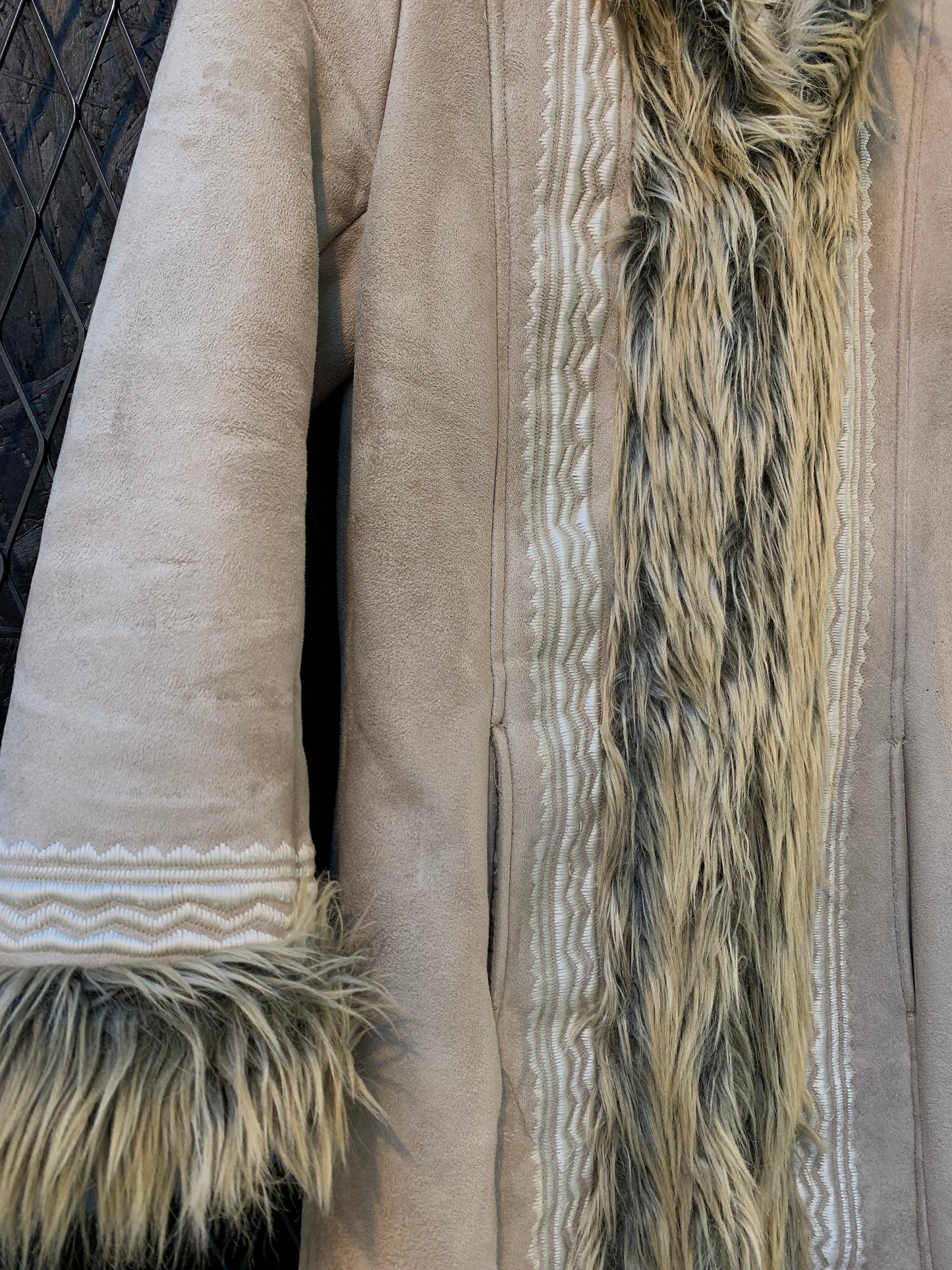 Womens Y2K Fur Coat