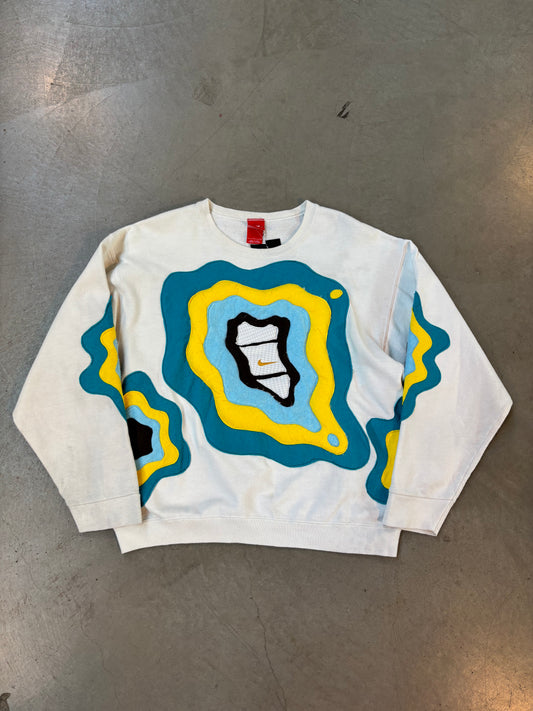 Nike Multicolor Abstract Long Sleeve Sweatshirt