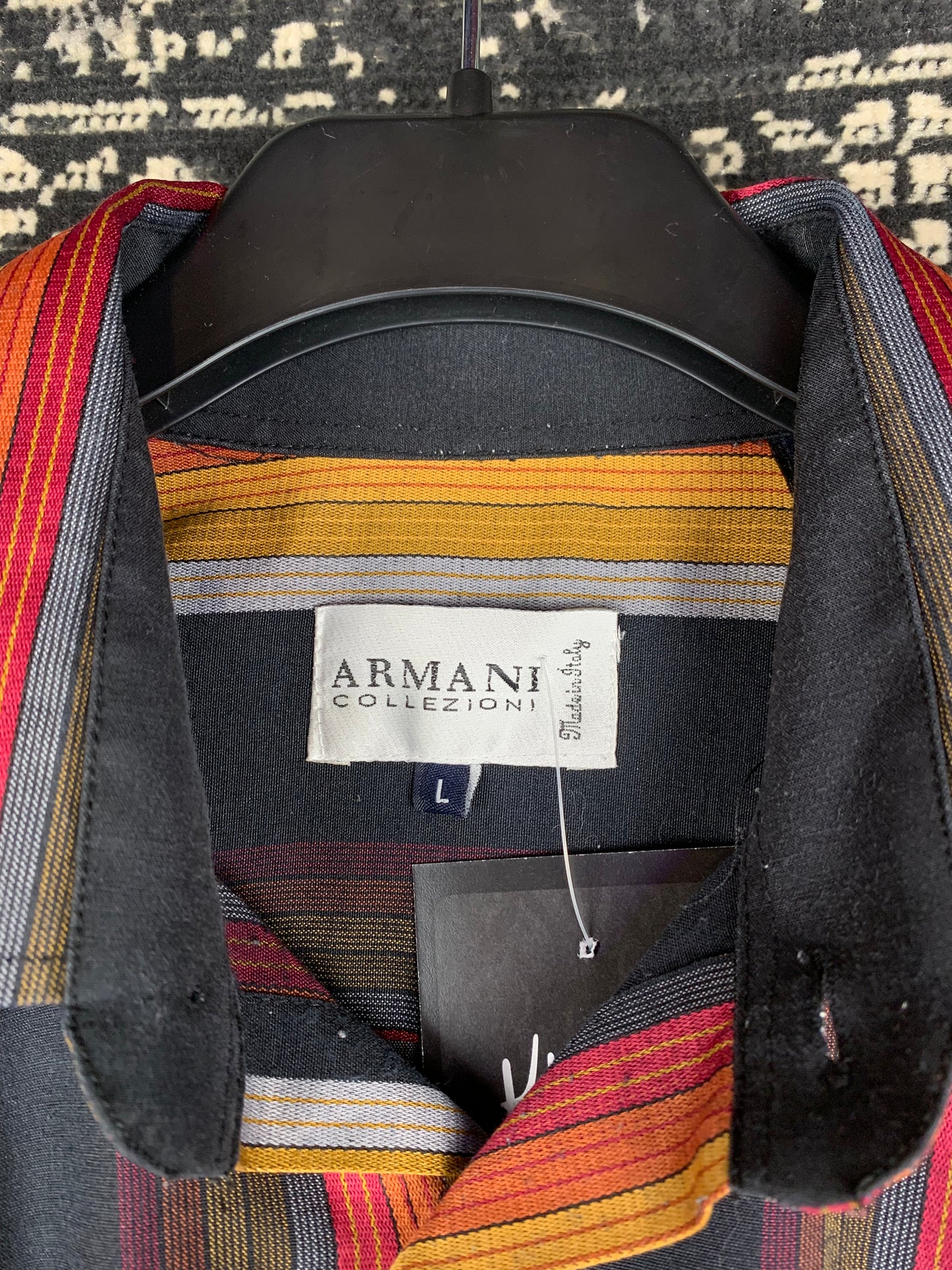 Men's Armani Collezioni Multicolor Striped Longsleeve Button-Up Shirt