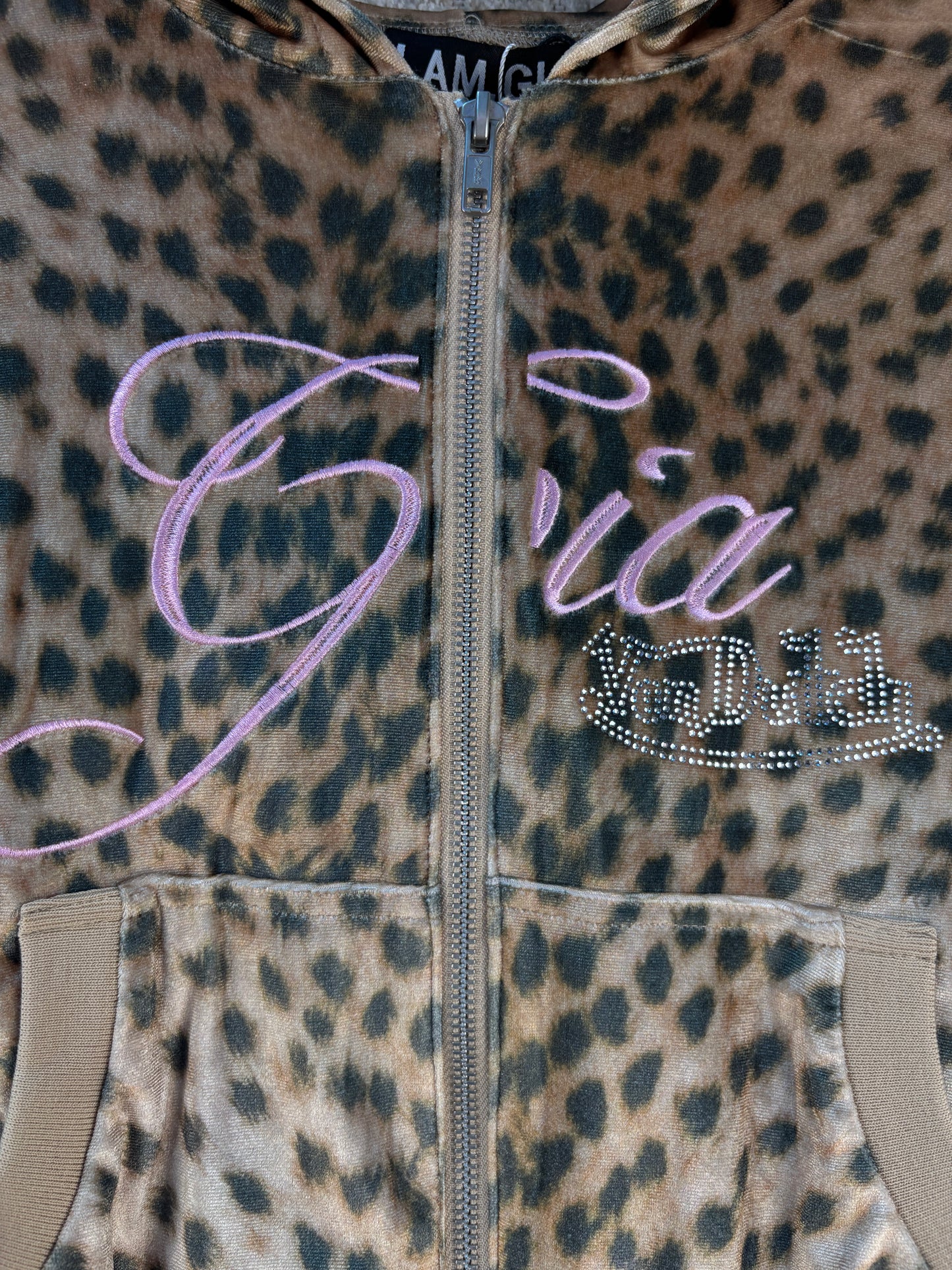 Women's Y2K I.AM.GIA Cheetah Print Tracksuit