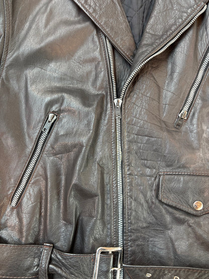 Vintage Italian Leather Biker Jacket