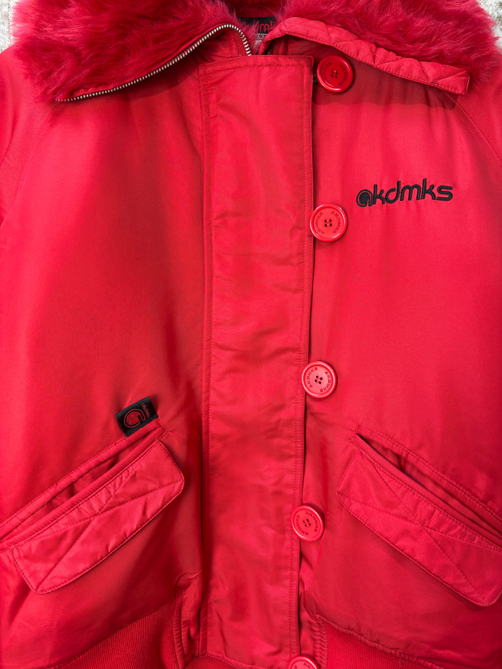 Akademiks Y2K Fur Collar Bomber Jacket