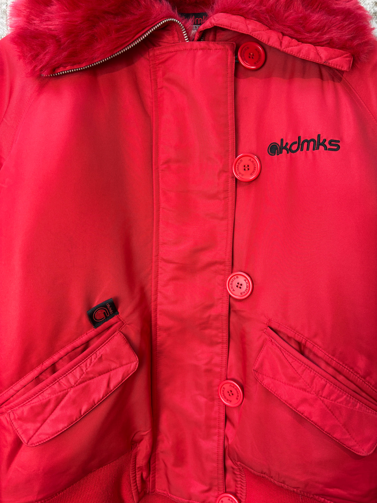 Akademiks Y2K Fur Collar Bomber Jacket