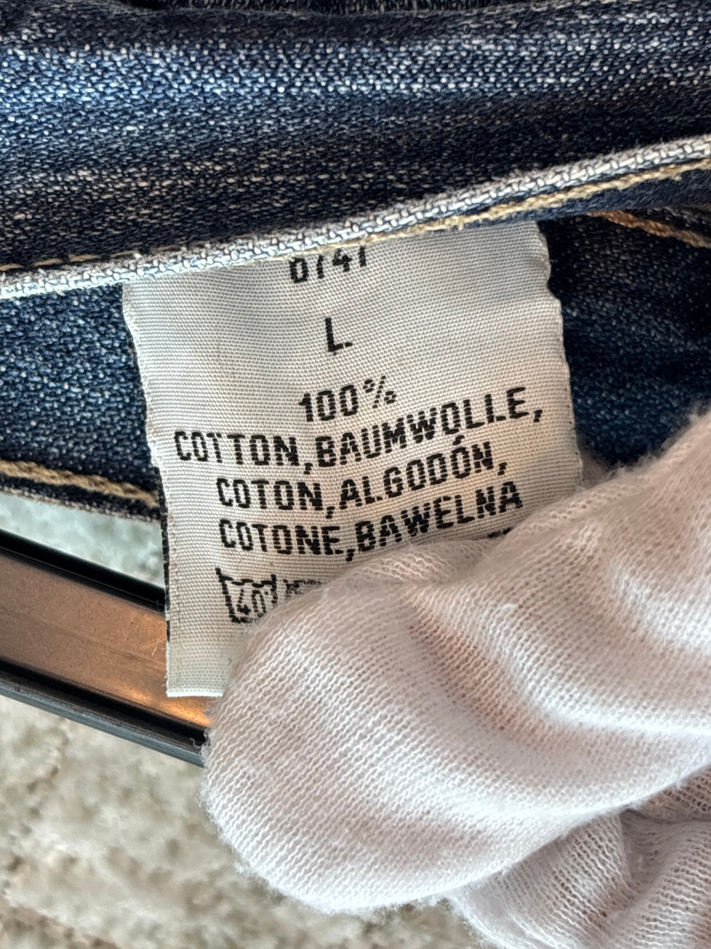 Men's Vintage Blue Beige Blend of America Denim Jorts