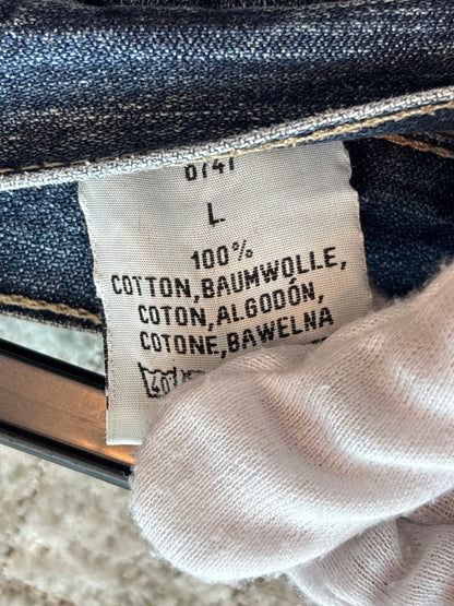 Men's Vintage Blue Beige Blend of America Denim Jorts