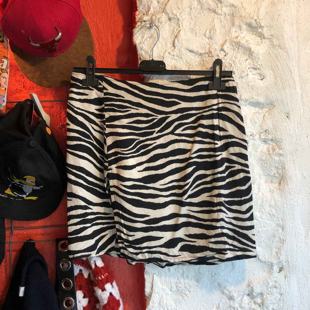 Zebra Printed Skirt