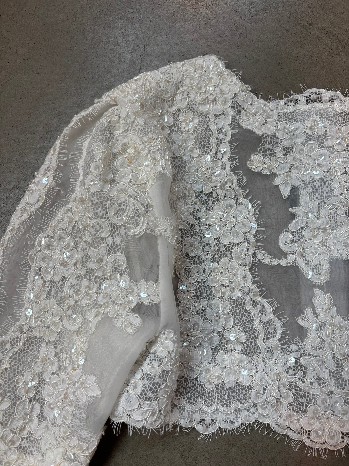 Atelier Diagonal Lace Bolero Jacket