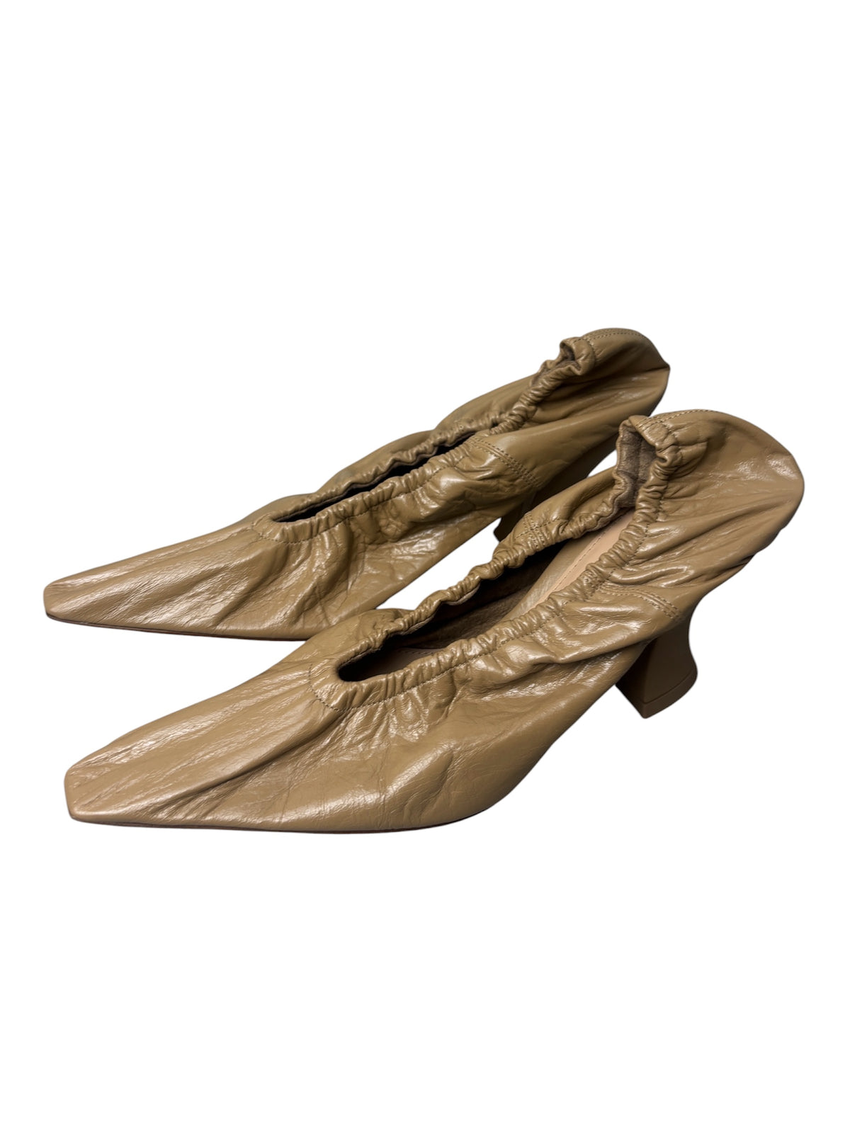 Bottega Veneta 75MM Fudge Brown Almond Pumps