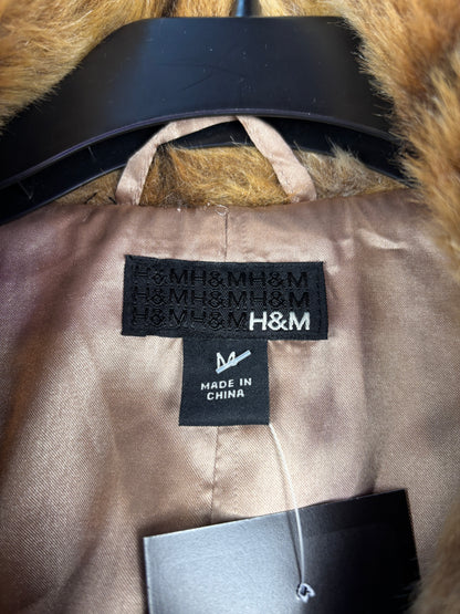 Women's Y2K Light Brown Faux Fur Jacket