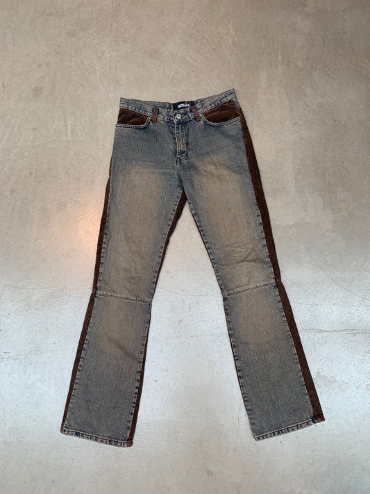 Vintage Corduroy Panel Jeans W30