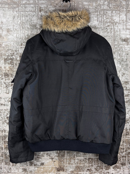 Mens Y2K Vero Moda Black Hooded Jacket