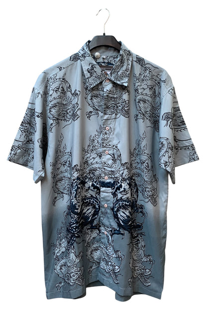 Dragon Print Short Sleeve Shirt