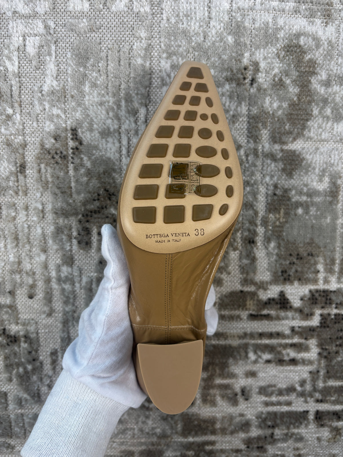 Bottega Veneta 75MM Fudge Brown Almond Pumps