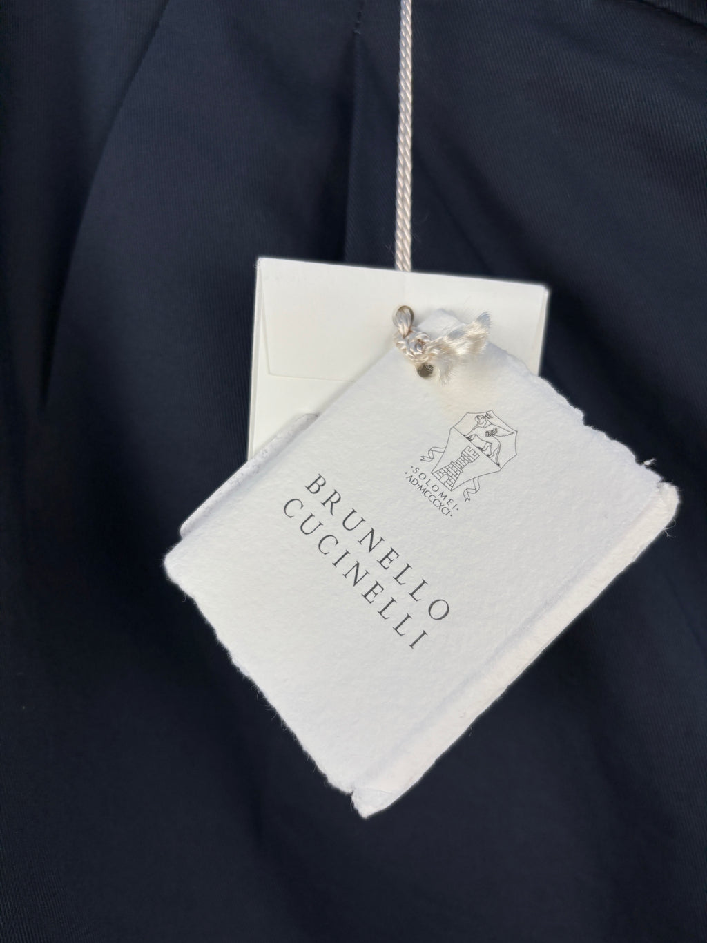 Brunello Cucinelli Navy Blue Trousers