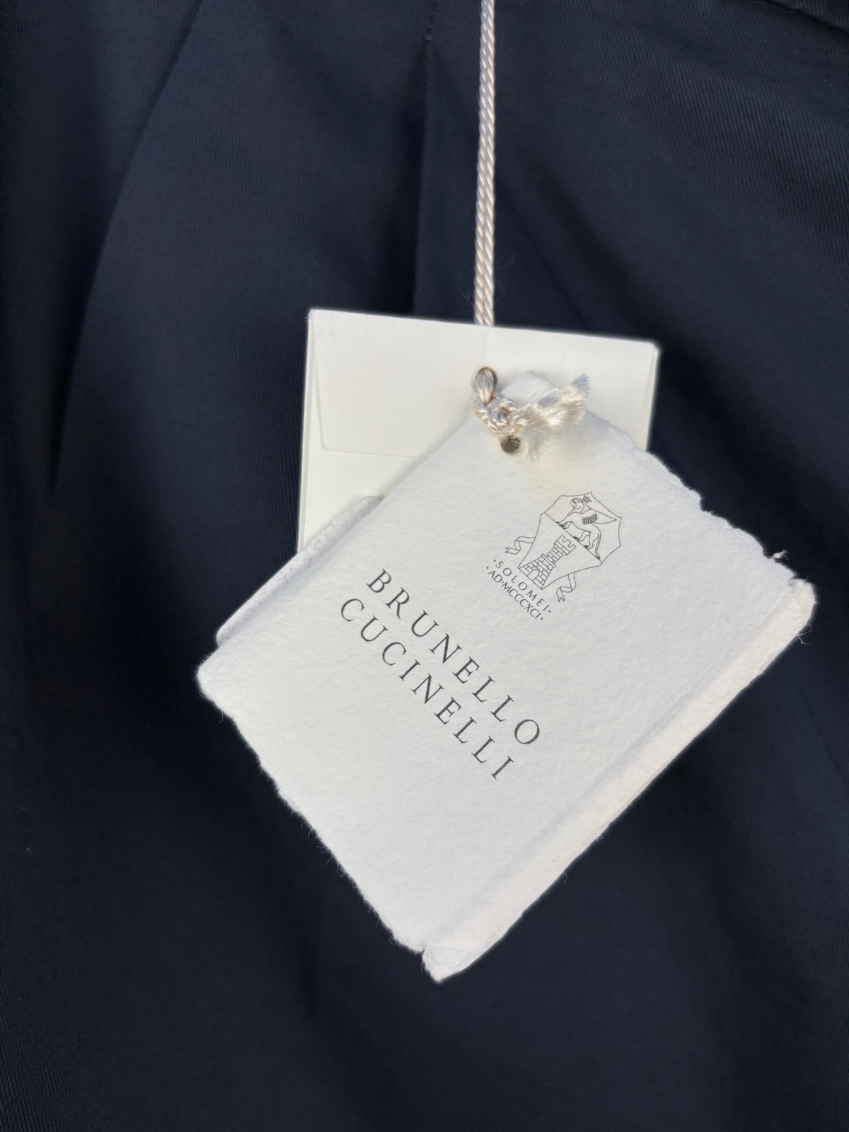 Brunello Cucinelli Navy Blue Trousers