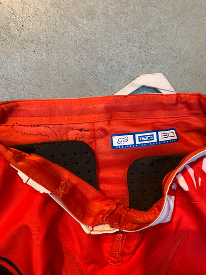 Women's Red, Black & White FOX Racing Pants