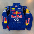 Vintage Red Bull Blue Infiniti F1 Racing Jacket