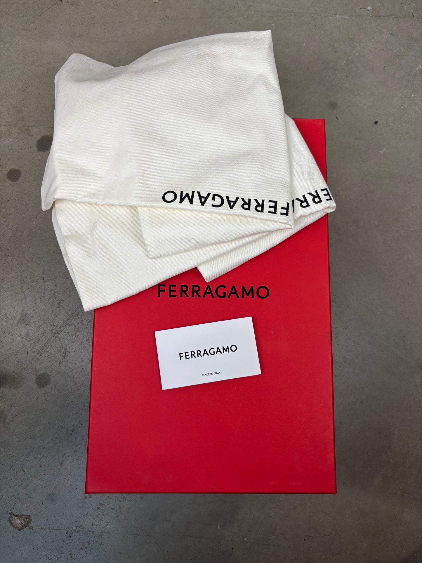 Ferragamo Gancini-Patch Calfskin Leather Sneakers