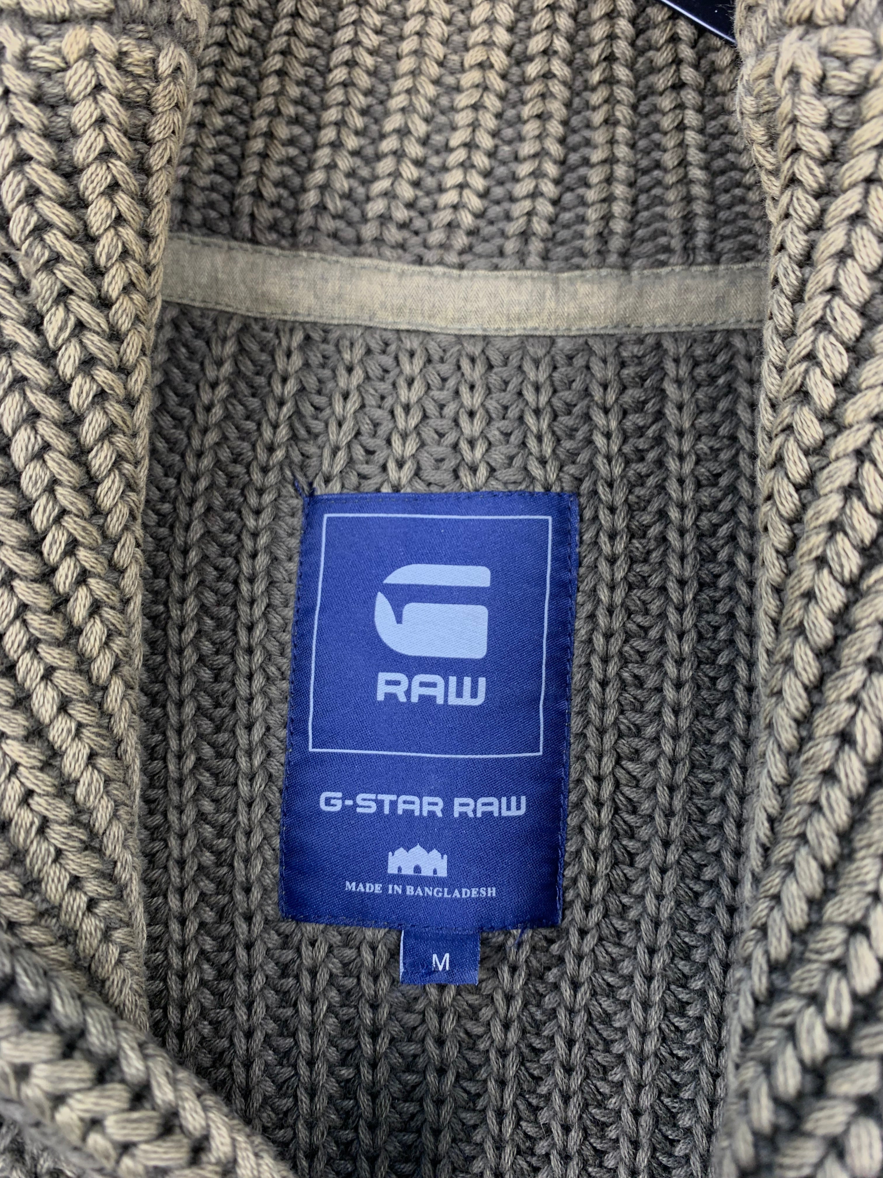 Men's G-Star Raw Green Knit Cardigan