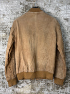 LIV Suede Leather Bomber Jacket