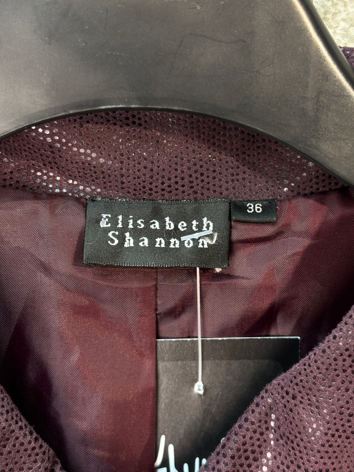 Elisabeth Shannon Metallic Snake-Print Zip Jacket