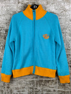 Womens Vintage Y2K Baby Blue Orange Oneill Jacket
