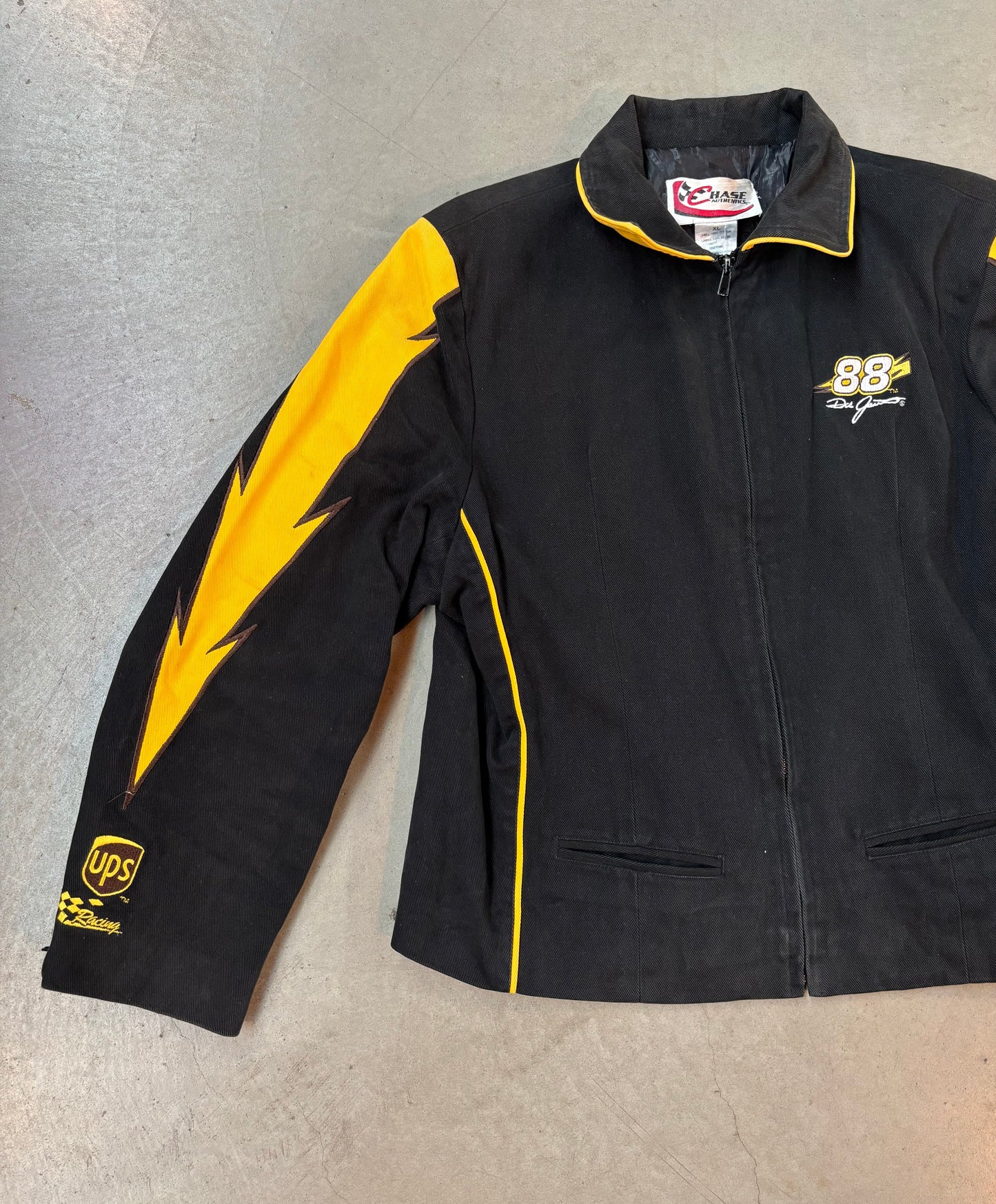 Mens Yellow and Black Racing Jacket